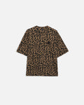 AVI TEE - BLACK AND BROWN LEOPARD