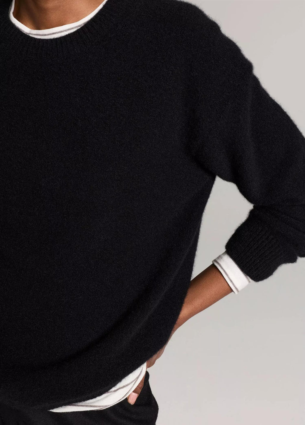 Plush Cashmere Crew Neck Sweater