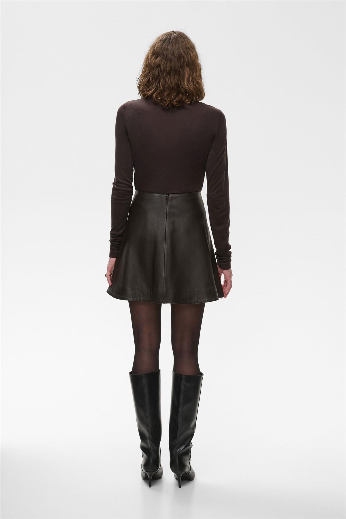 Lale Leather Skirt