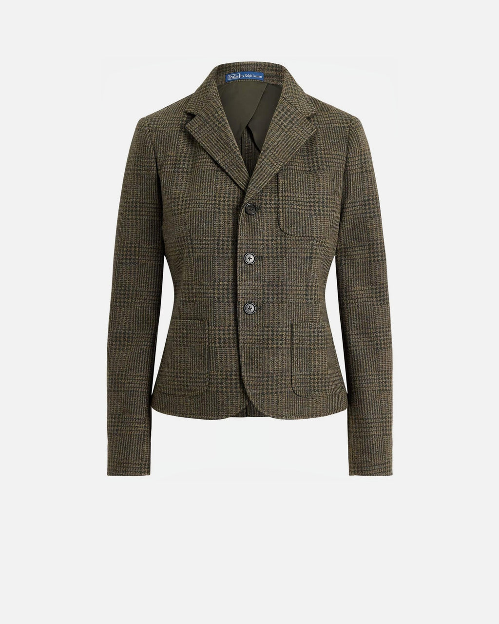 Single-Breasted Glen Check Blazer