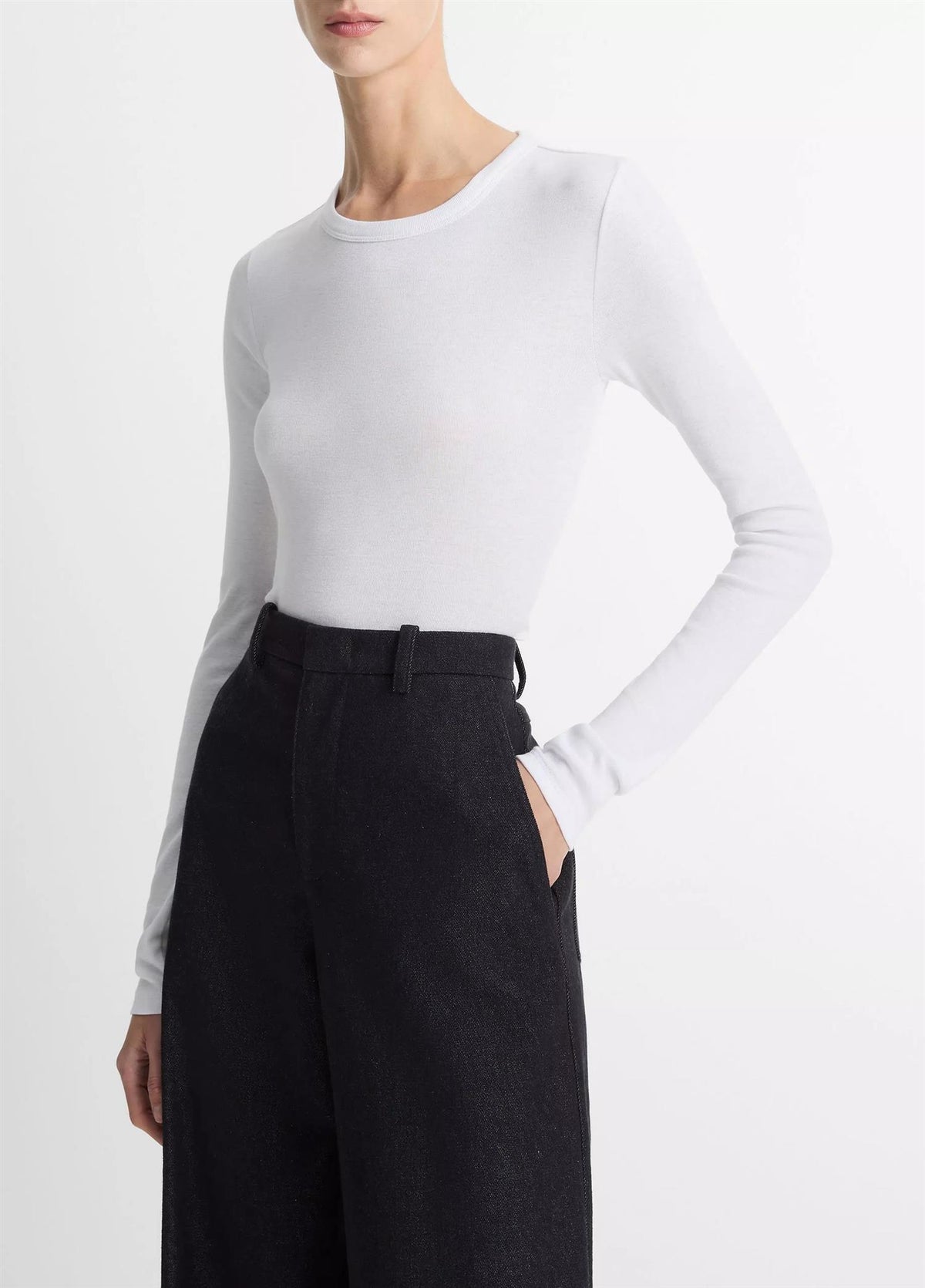 Essential Pima Cotton-Blend Long-Sleeve T-Shirt