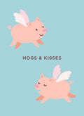 Hogs and Kisses Postcard