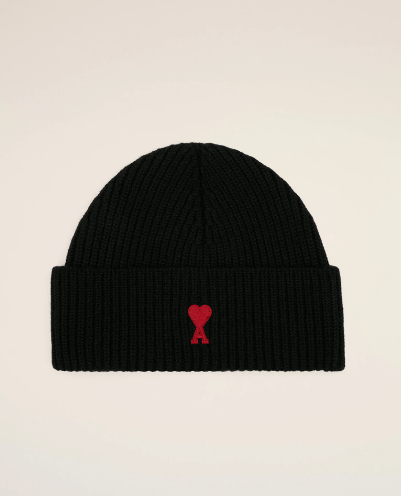 BEANIE WITH RED AMI DE COEUR