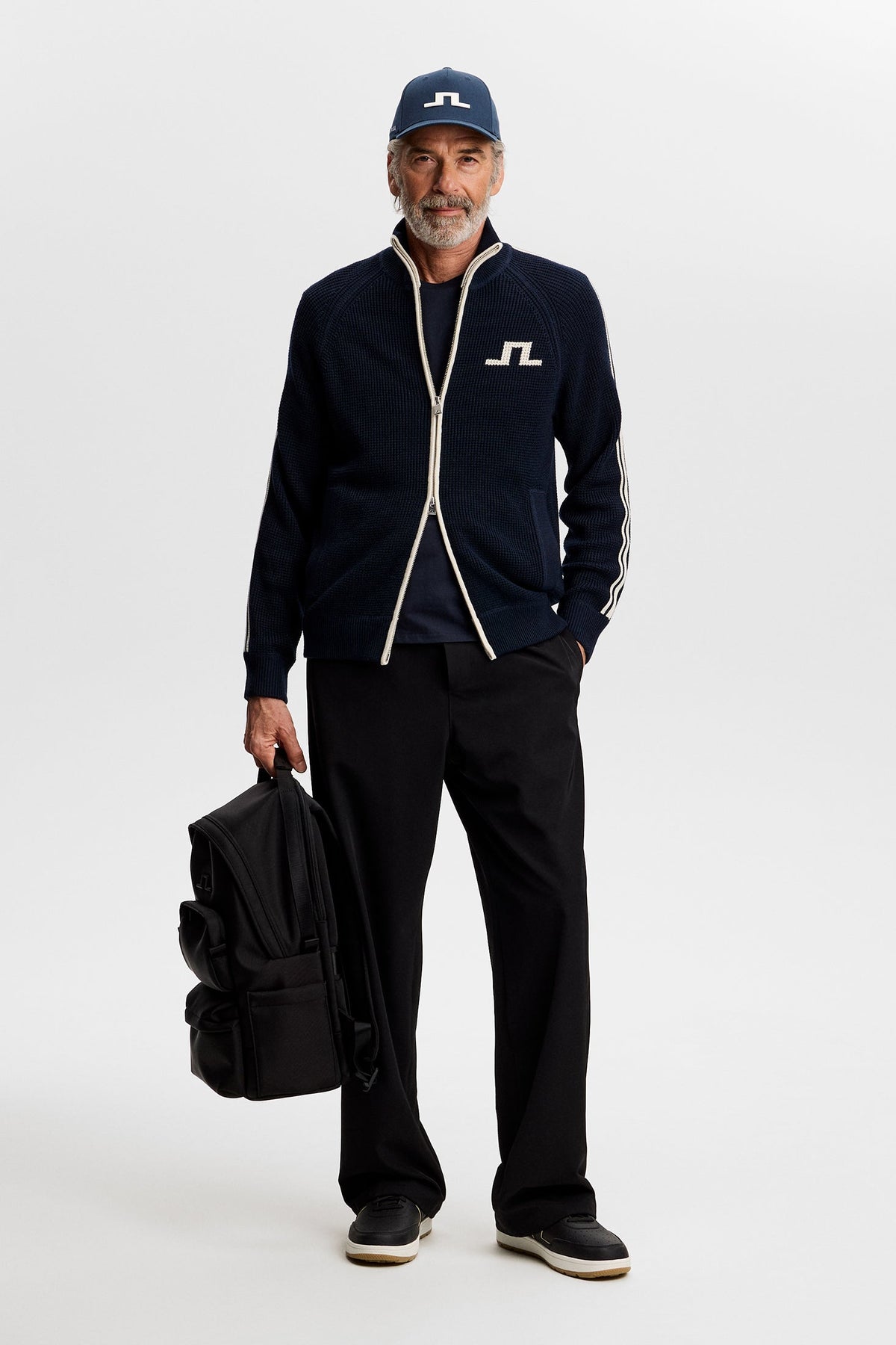Craig Zip Knit Cardigan Genser