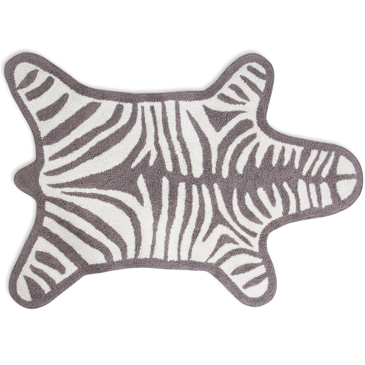 Grey Zebra Bathmat - Reversible - 20816 Tekstilinteriør