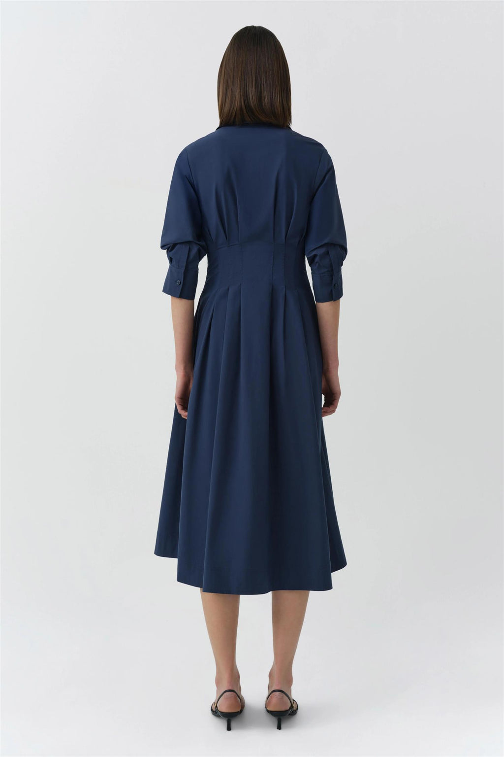 JAZZ PINTUCK MIDI DRESS