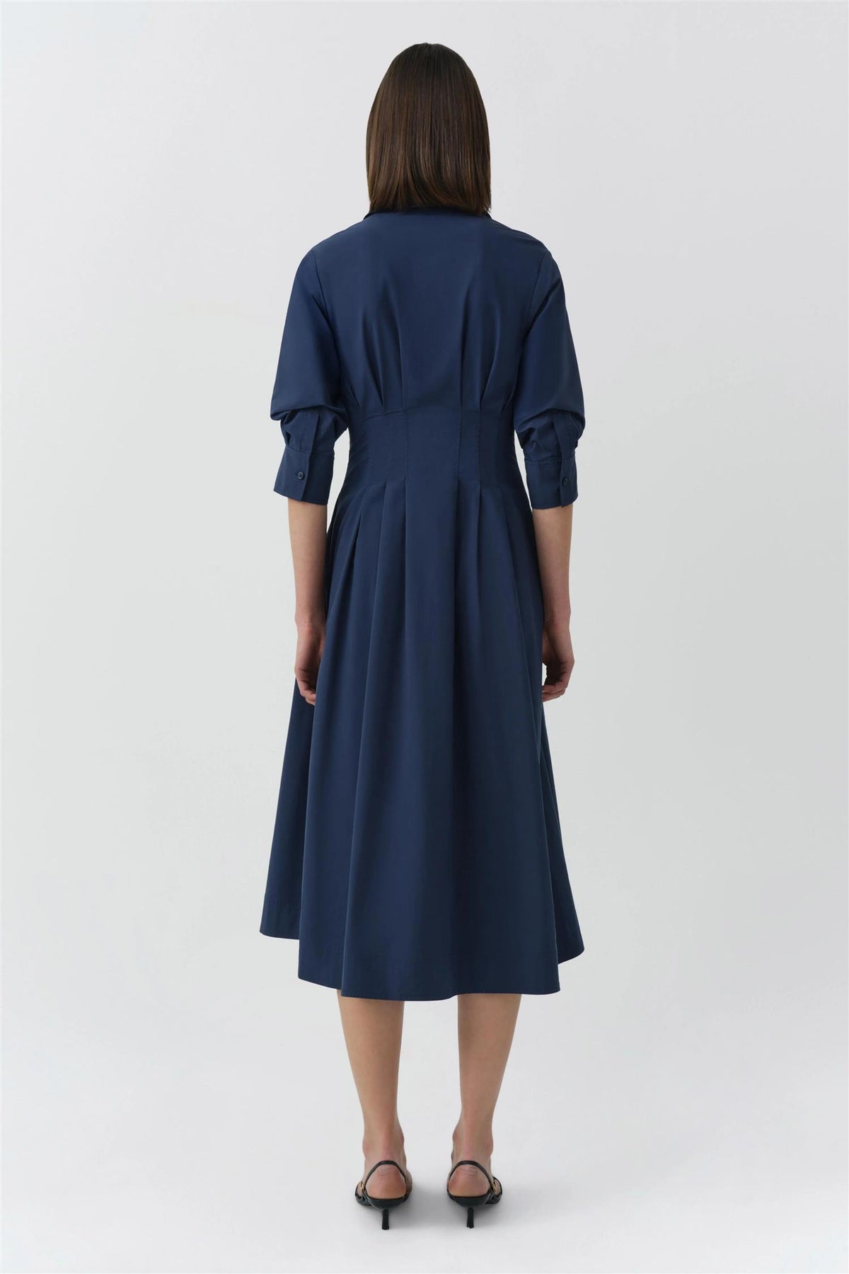 JAZZ PINTUCK MIDI DRESS