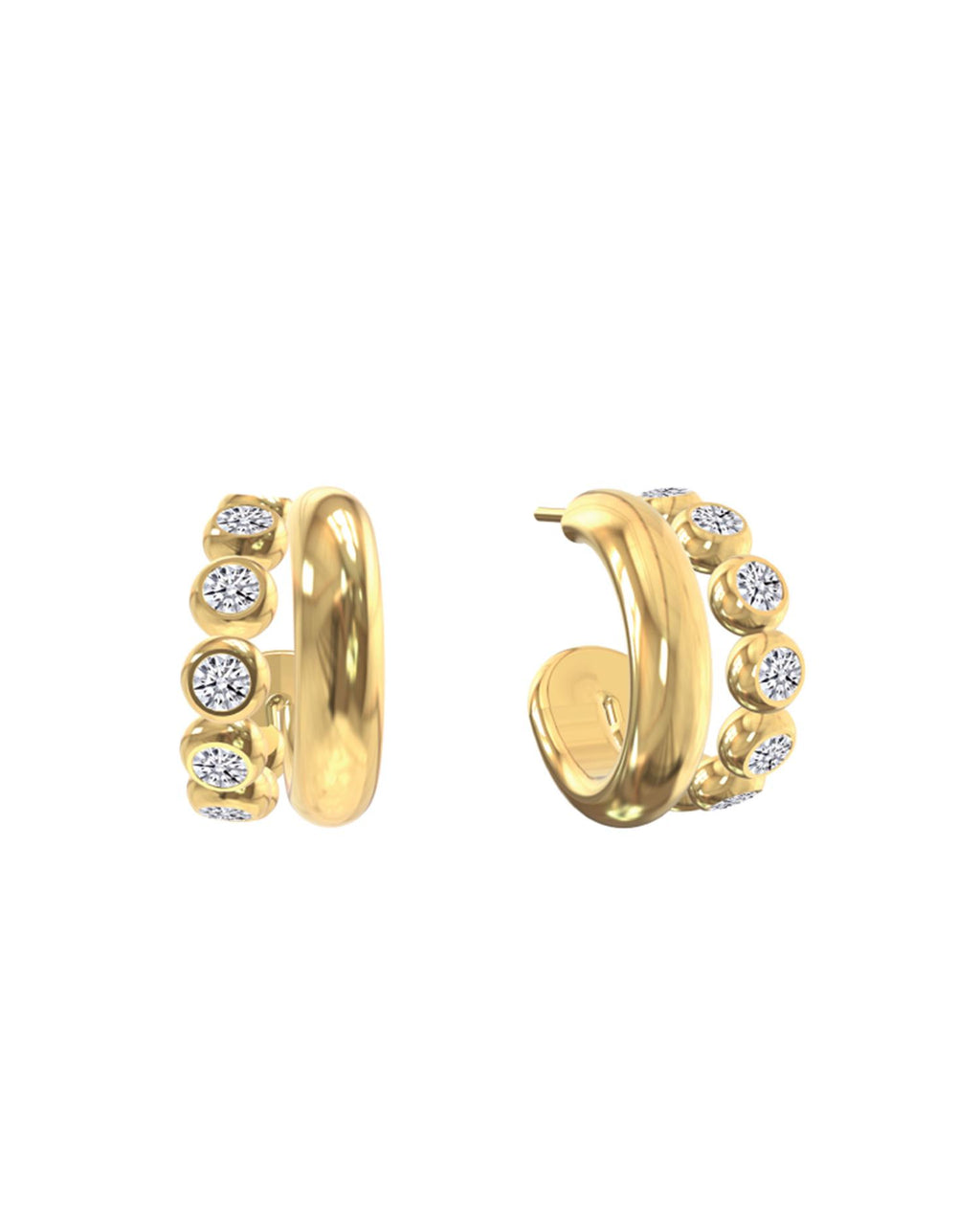 Grace Hoops L Gold