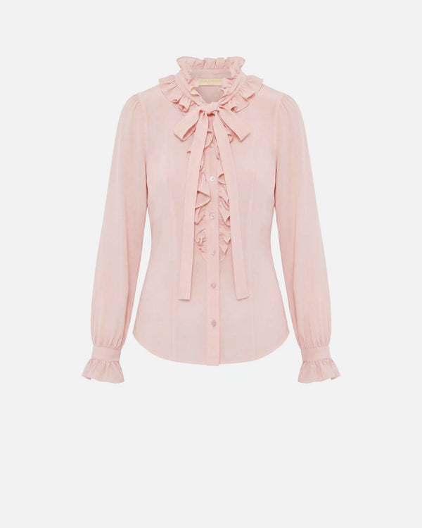 Catroux Long Sleeve Silk Blouse