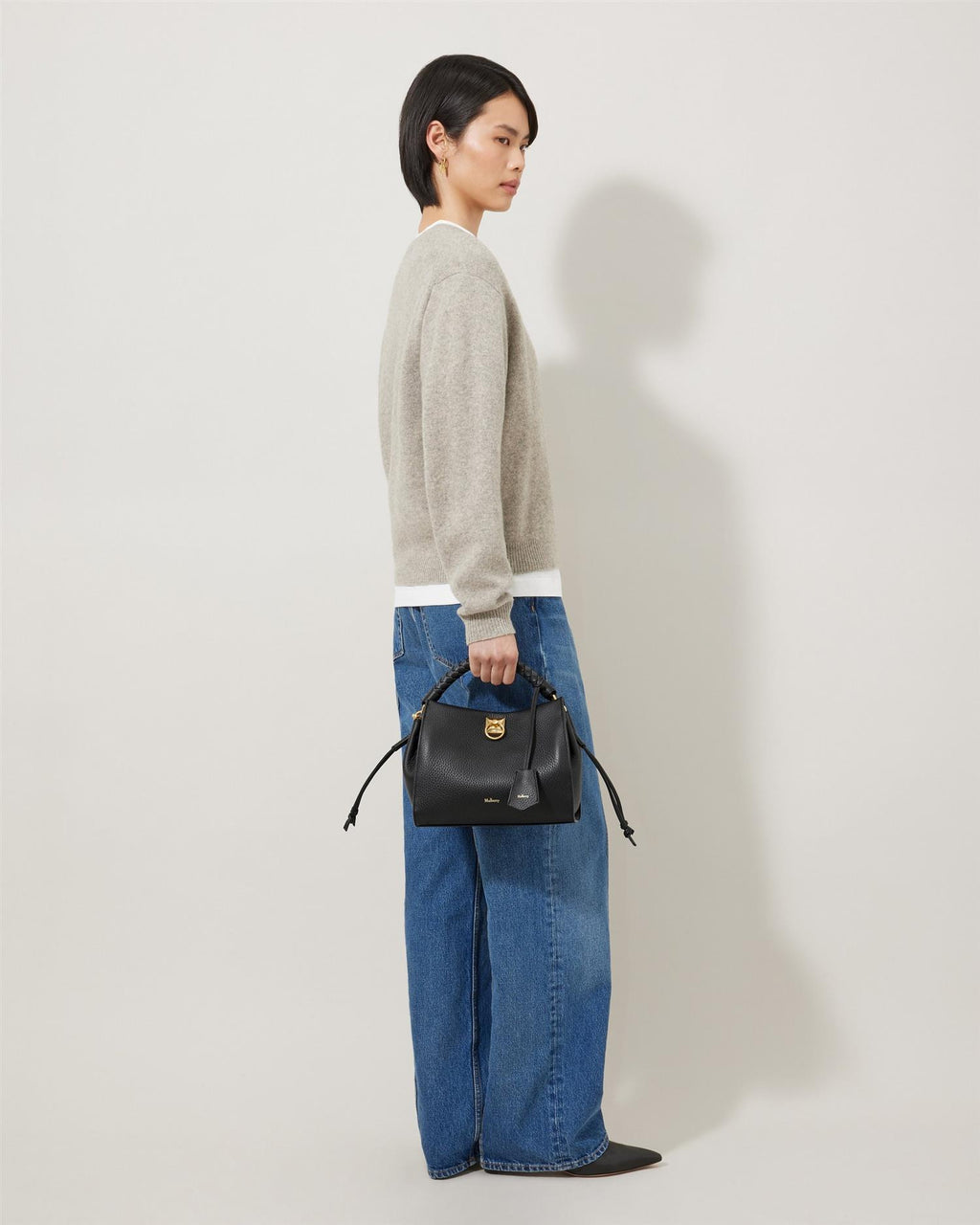 Small Iris (Bag & Handle) Heavy Grain