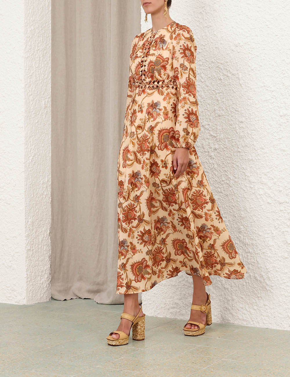 Aster Long Sleeve Midi Dress
