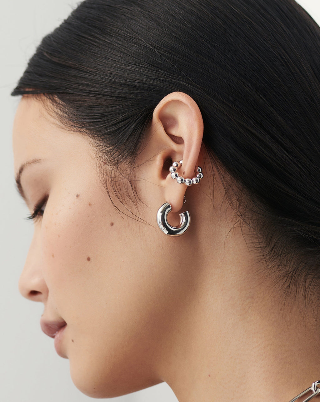 Chubby Small Hoop Earrings Ørepynt