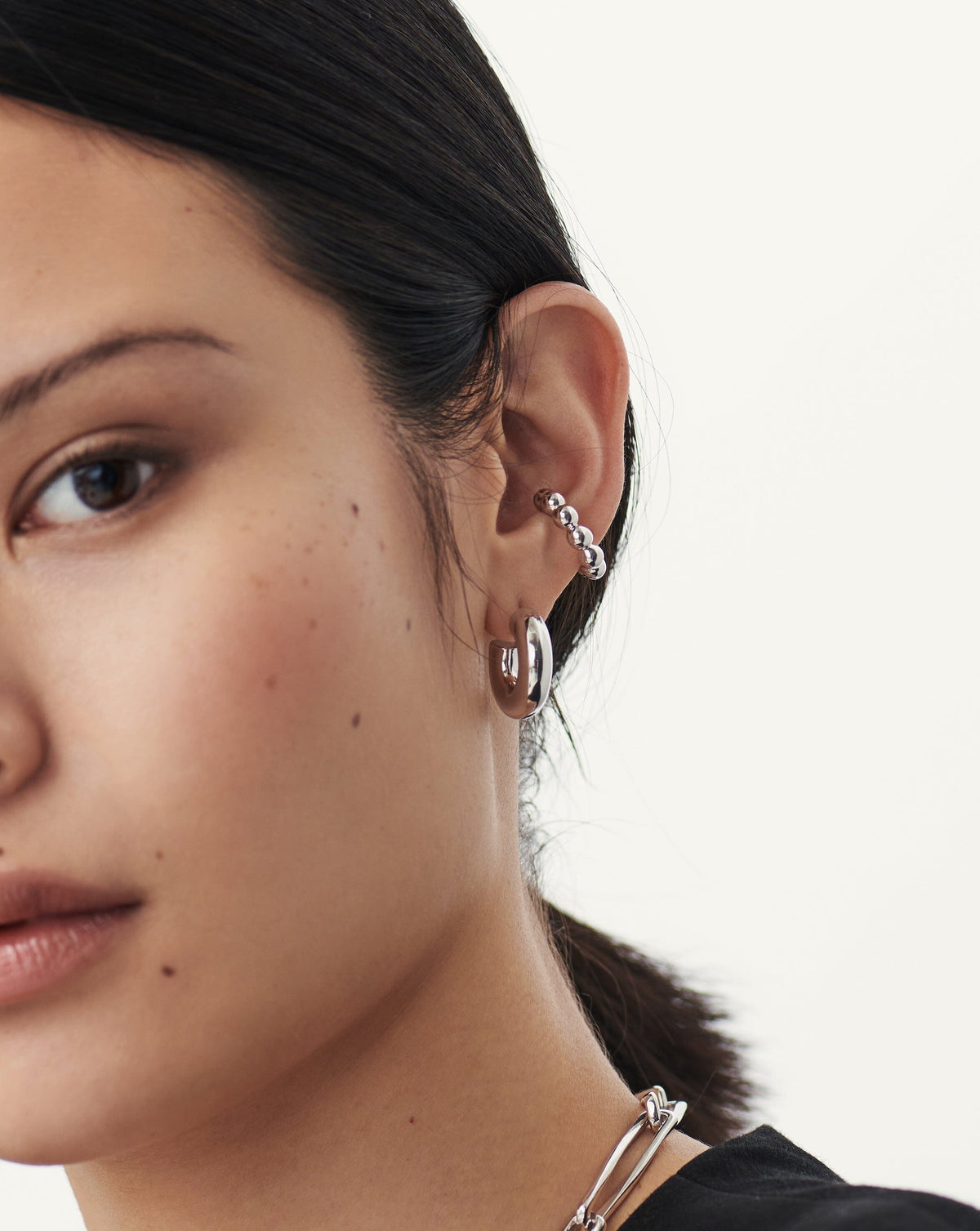 Chubby Small Hoop Earrings Ørepynt