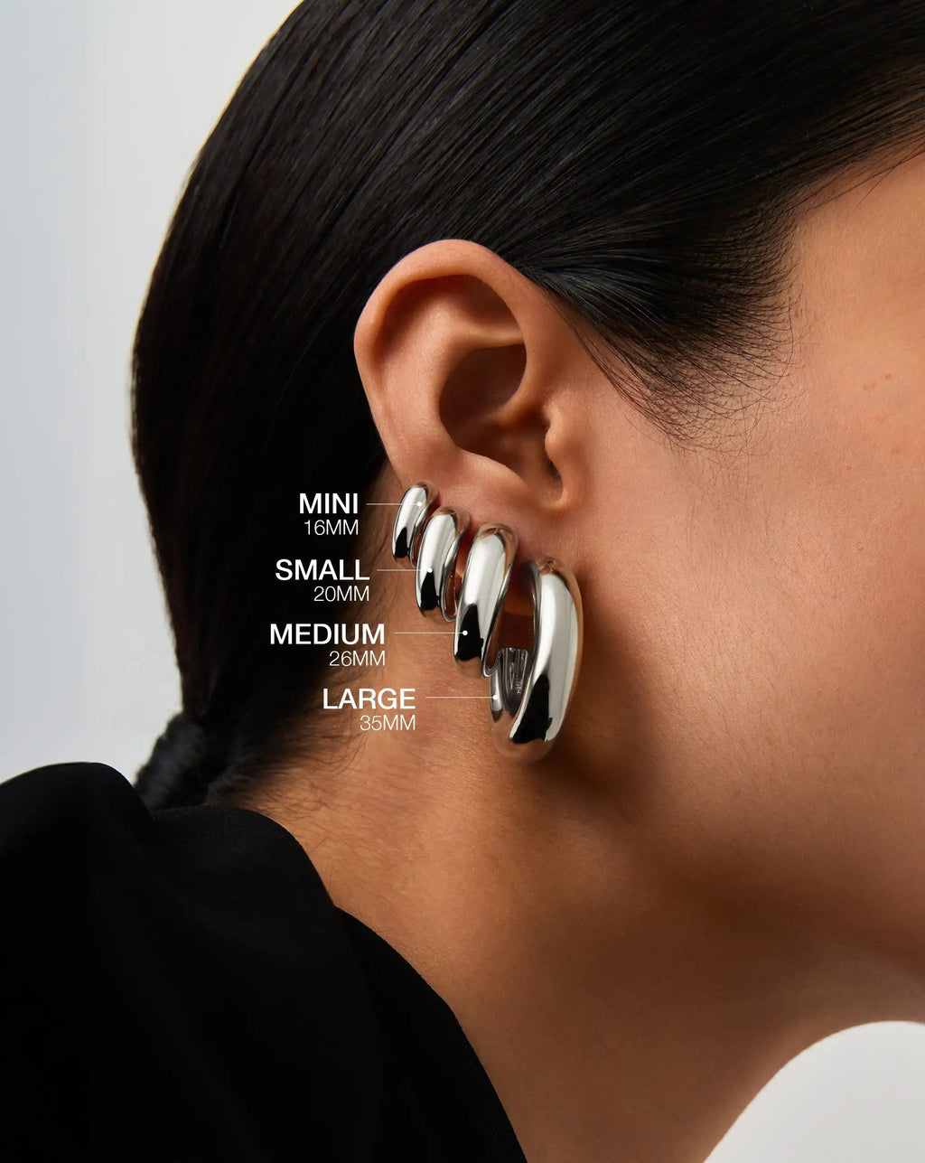 Chubby Small Hoop Earrings Ørepynt