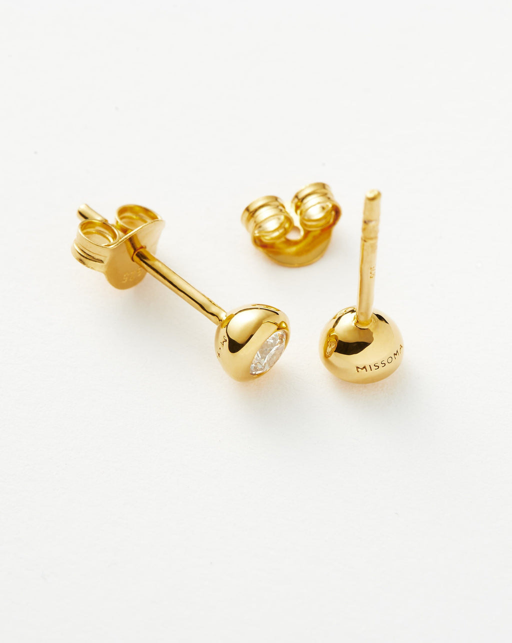 Classic Stone Stud Earrings Ørepynt