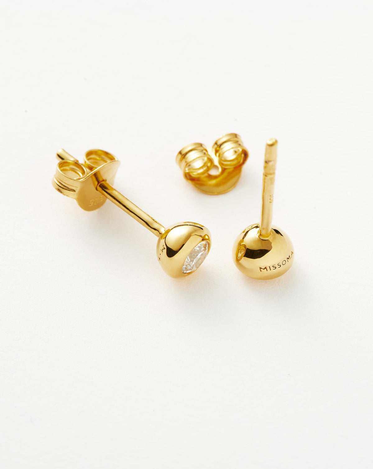 Classic Stone Stud Earrings Ørepynt