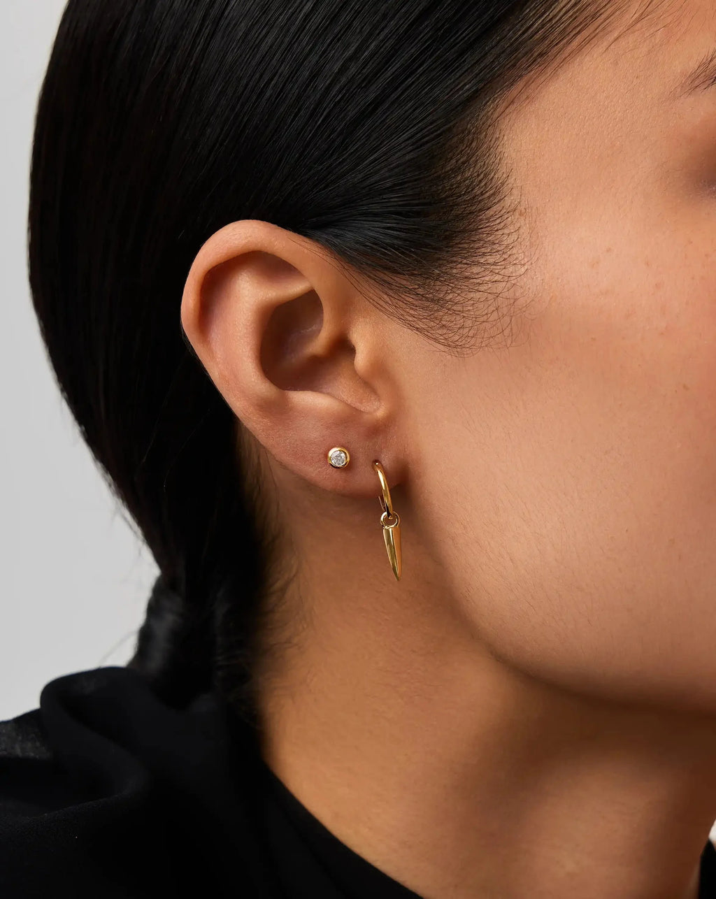 Classic Stone Stud Earrings Ørepynt