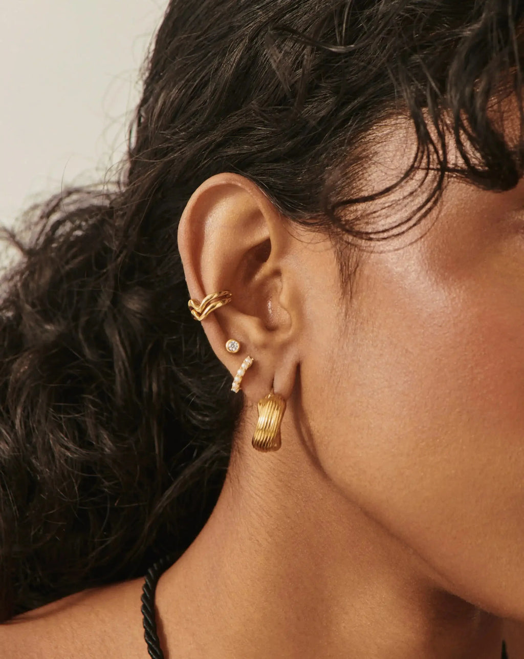 Classic Stone Stud Earrings Ørepynt
