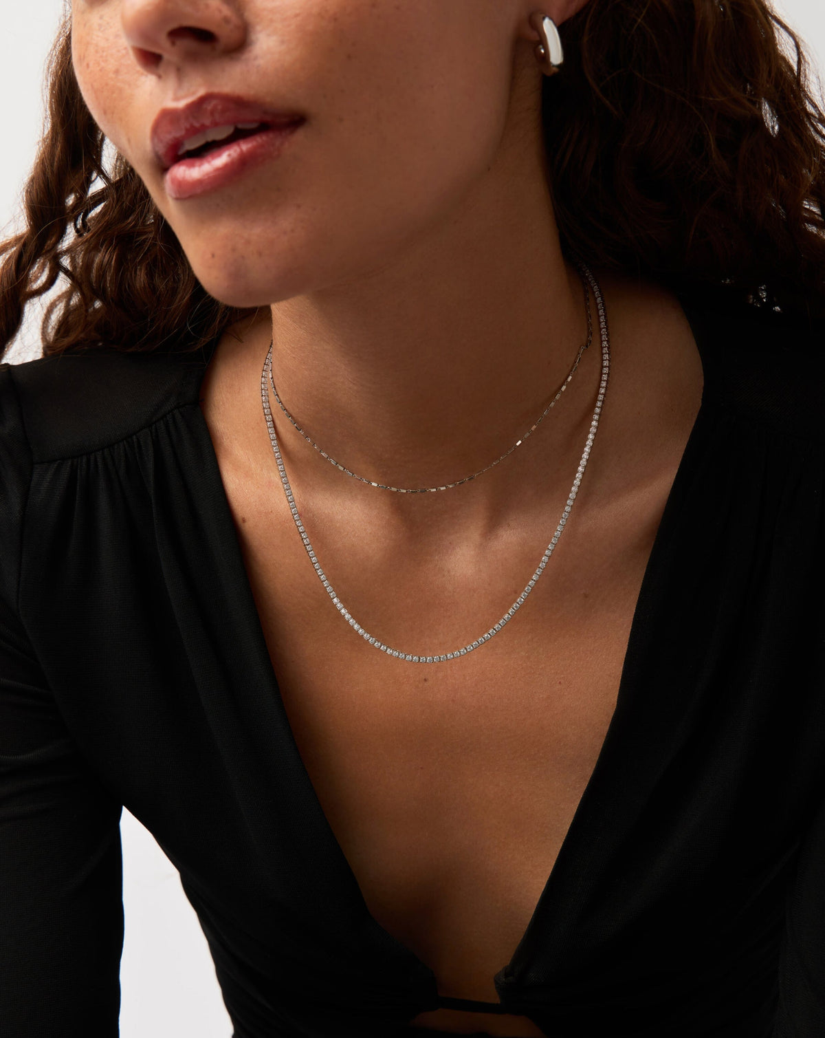 Classic Tennis Necklace Smykke