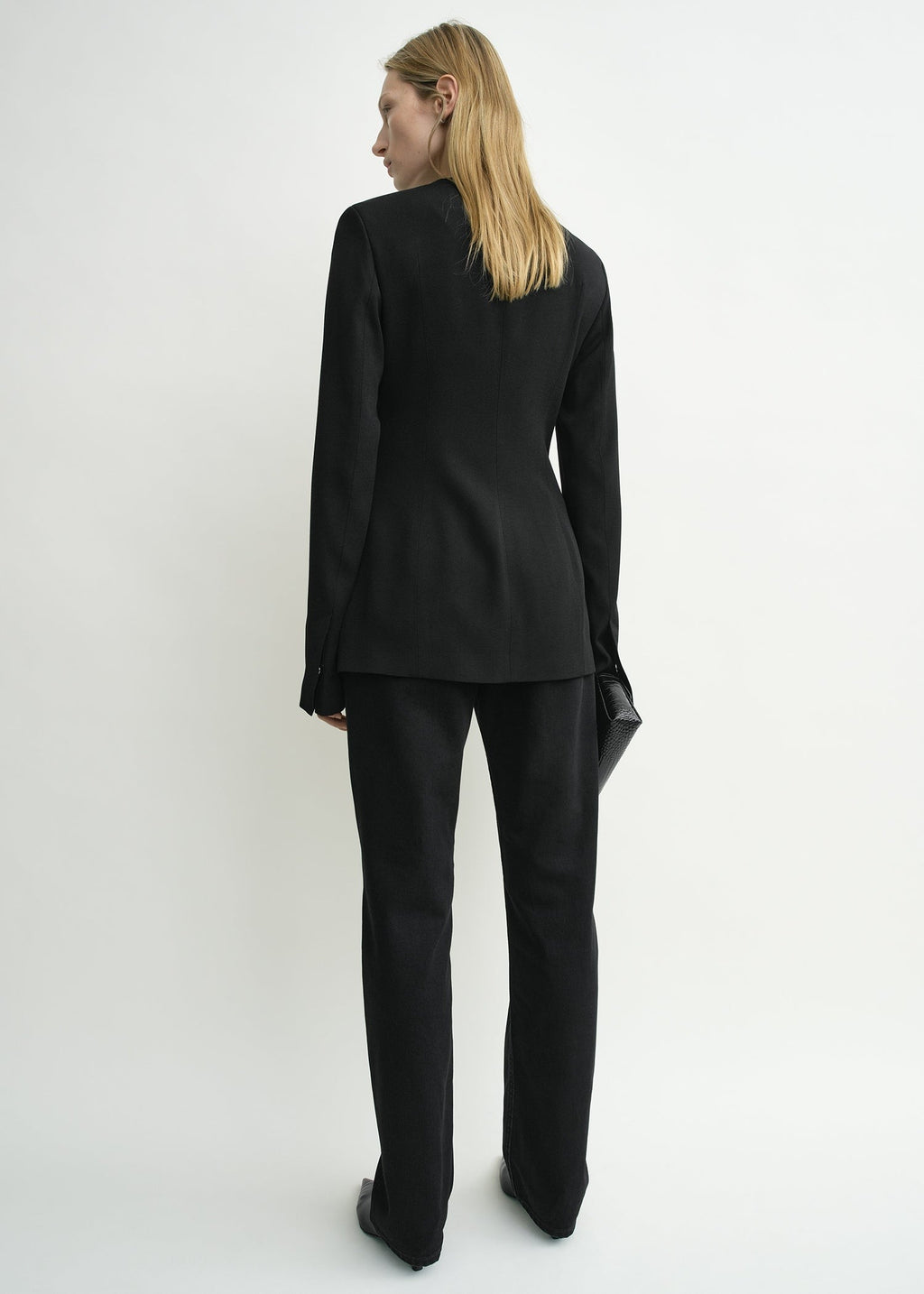 COLLARLESS EVENING JACKET Blazer