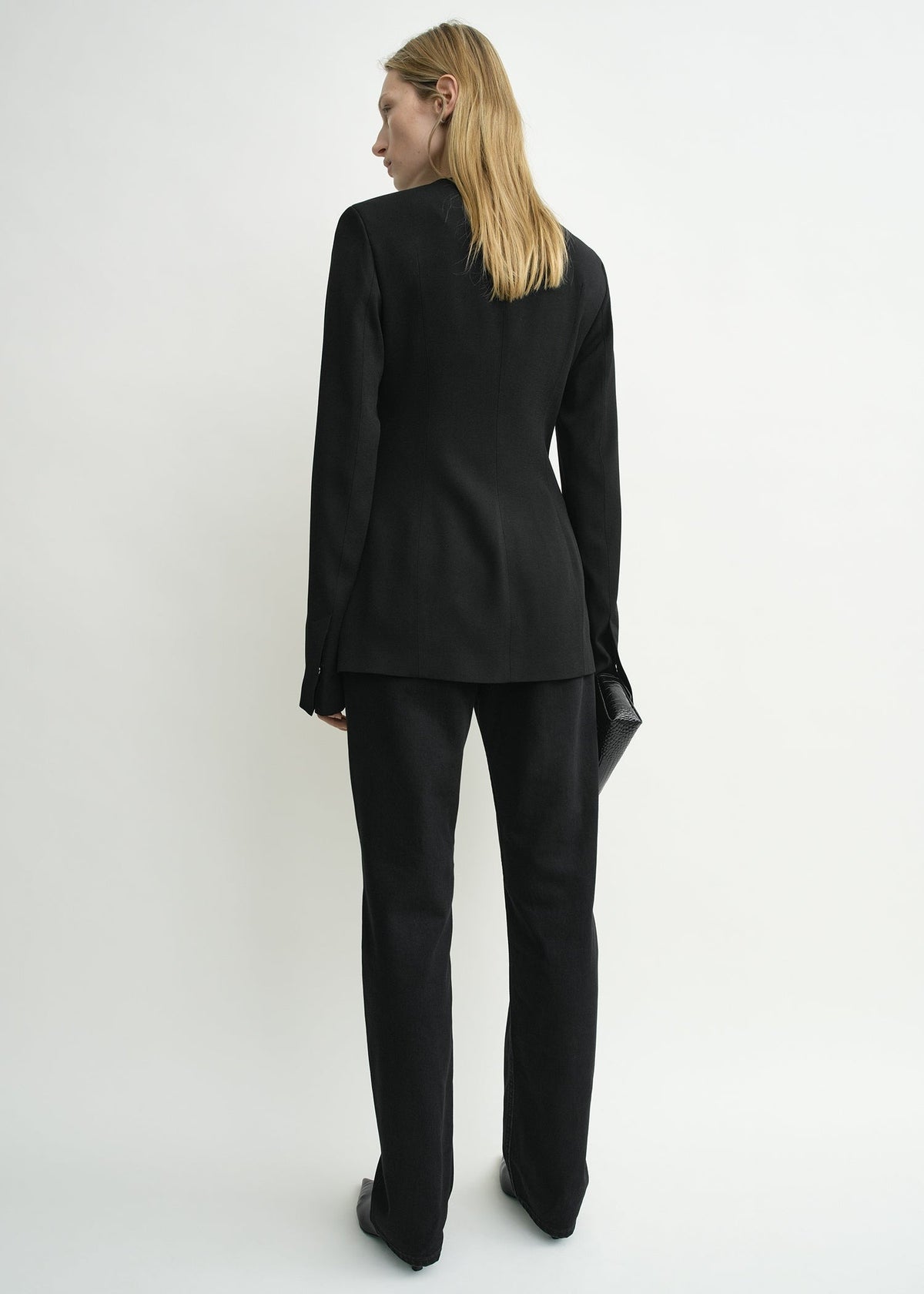 COLLARLESS EVENING JACKET Blazer