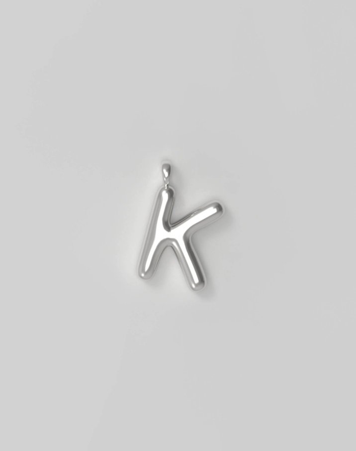 Letter Charm Small - K