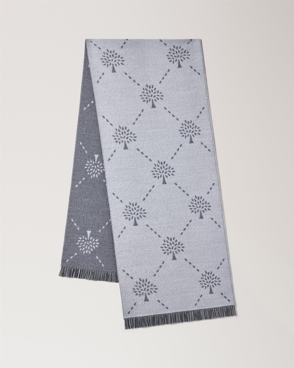 Mulb Diamond Tree Jacquard Scarf 47x190