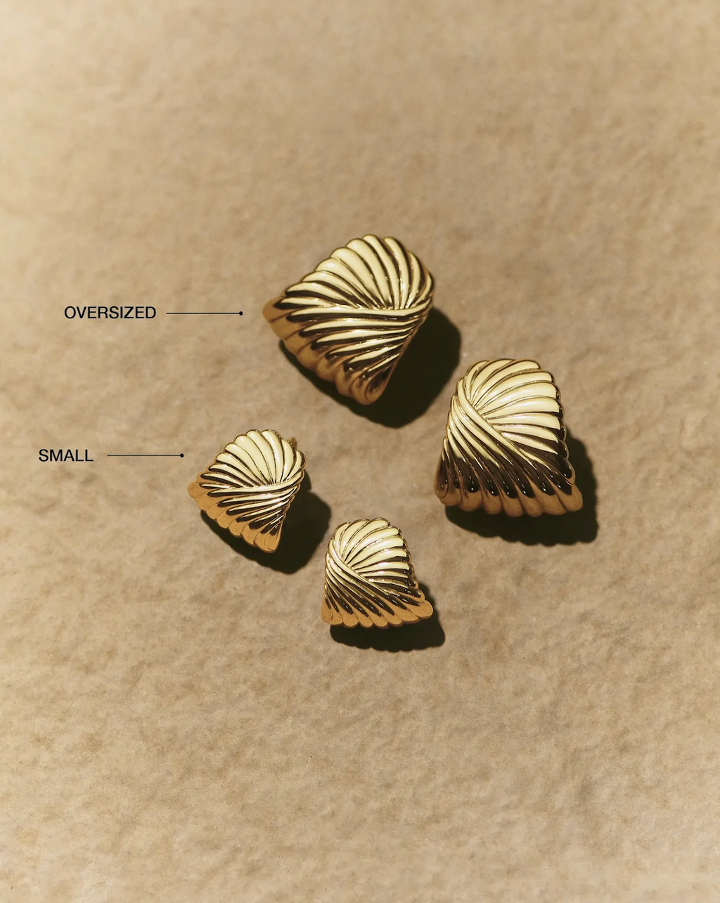 RIPPLE STUD EARRINGS