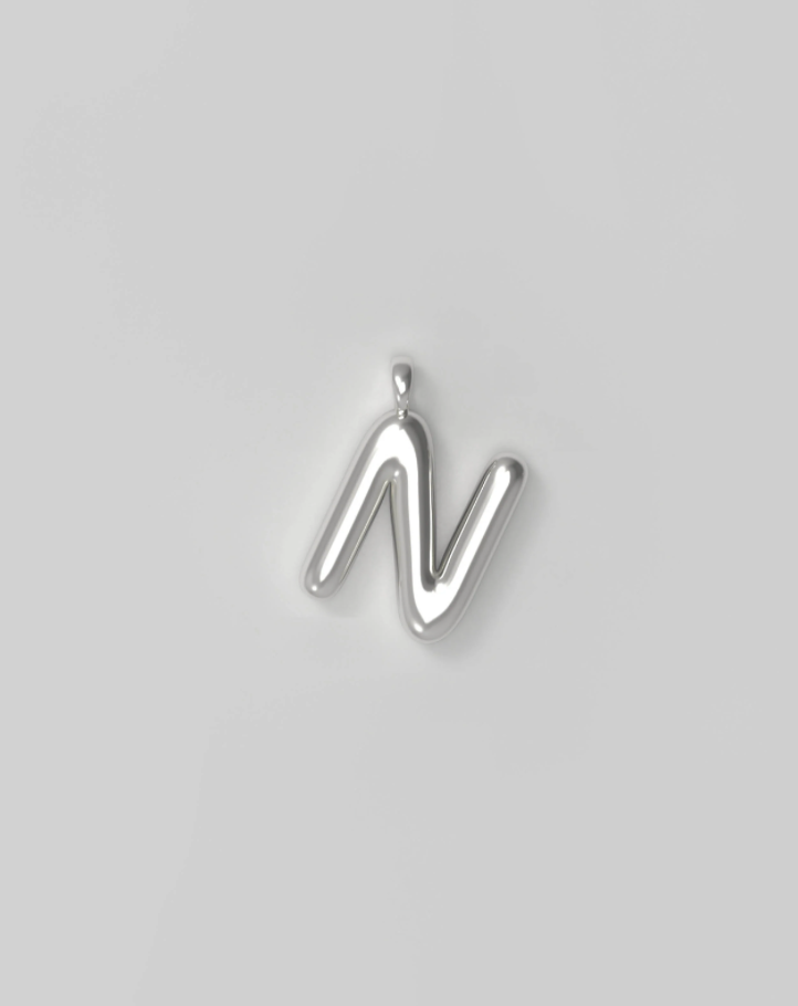 Letter Charm Small - N