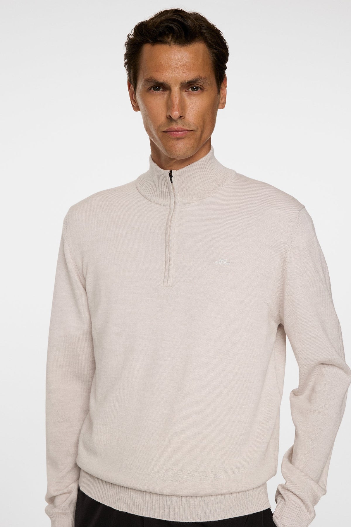 Kiyan Merino Quarter Zip Genser