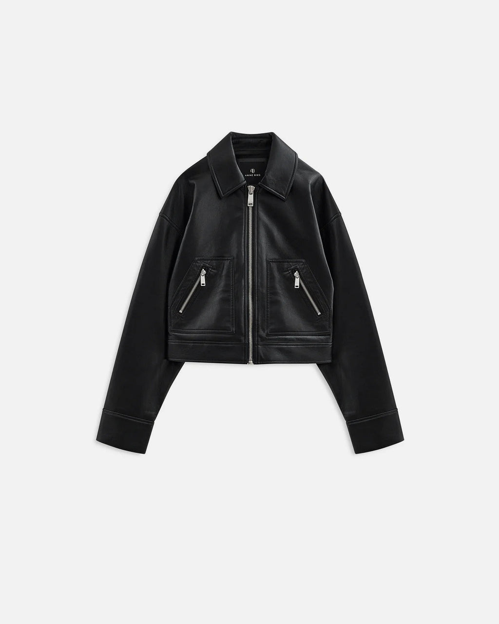 Assan Jacket - Black Recycled Leather