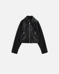 Assan Jacket - Black Recycled Leather
