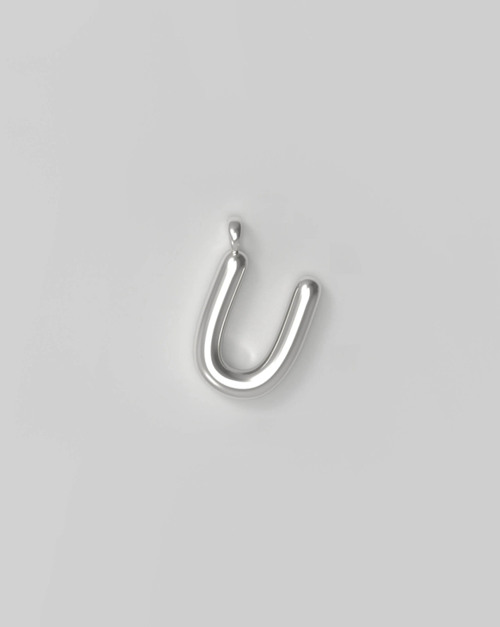 Letter Charm Small - U