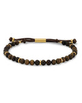 Dylan Light Brown Gold Armbånd