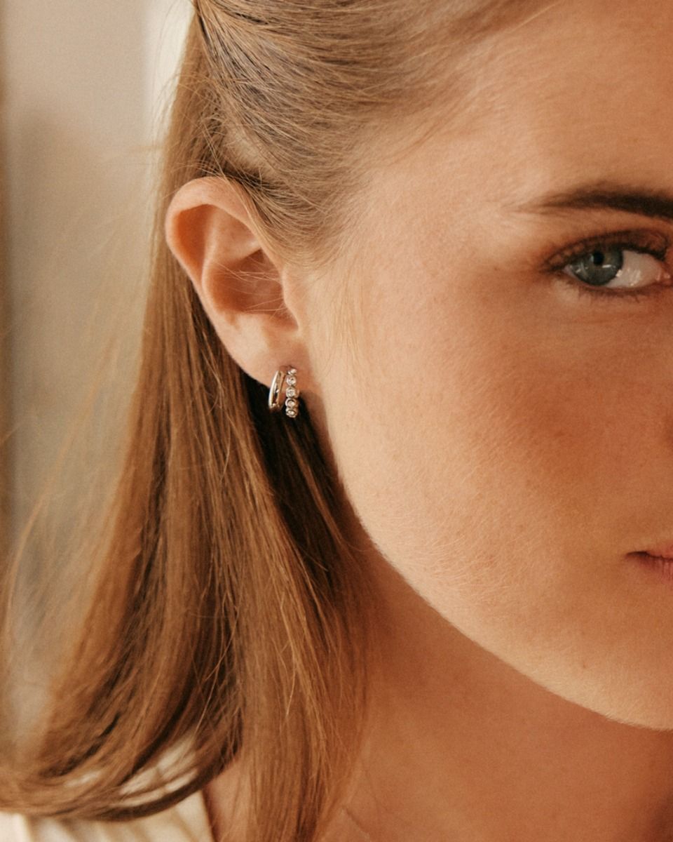 Grace Hoops S Steel Ørepynt