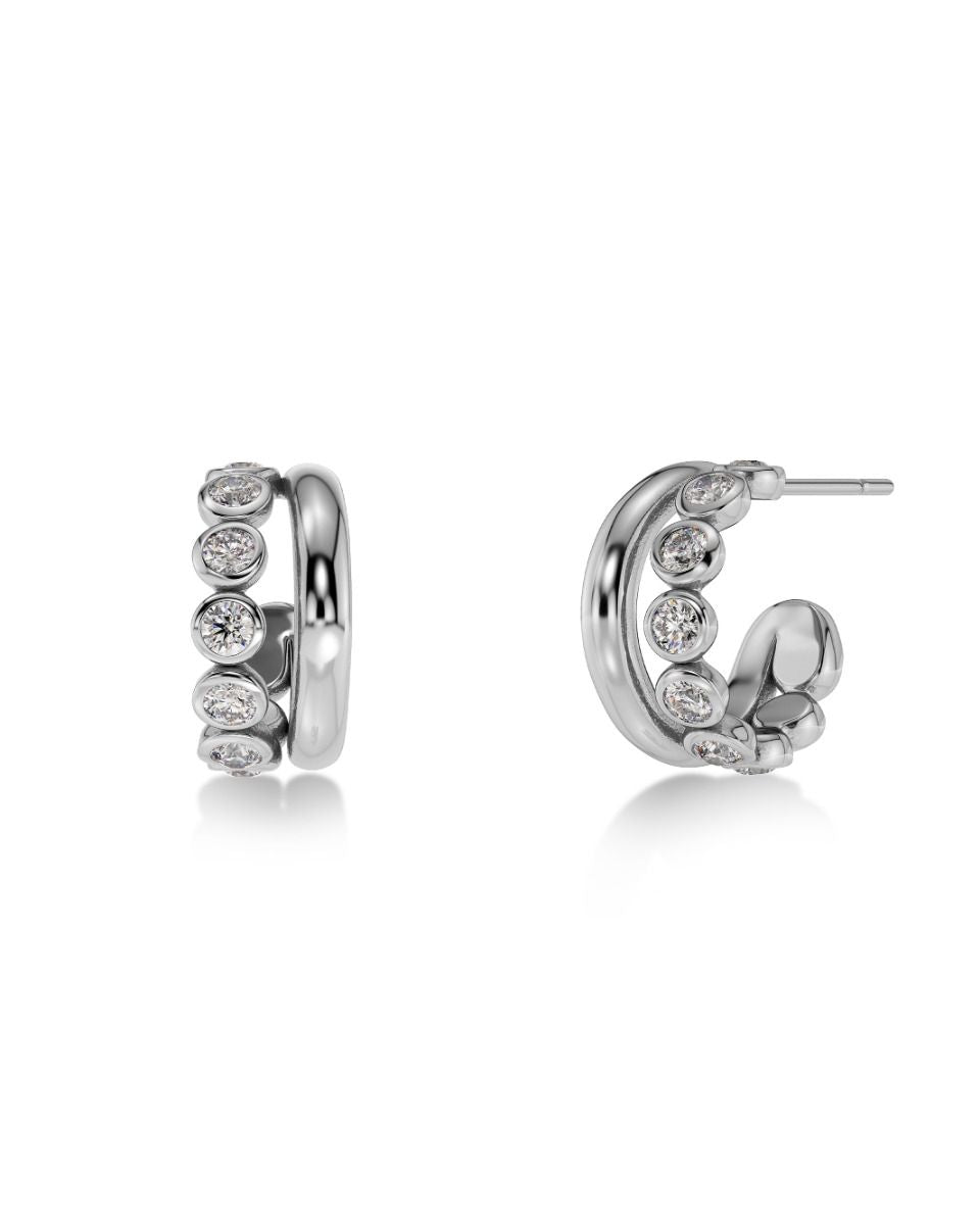 Grace Hoops S Steel Ørepynt