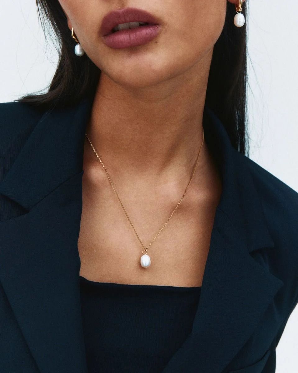 Perla Necklace L Gold Smykke