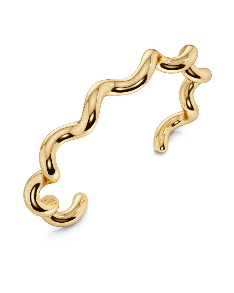 Spiral Bangle Gold Ring