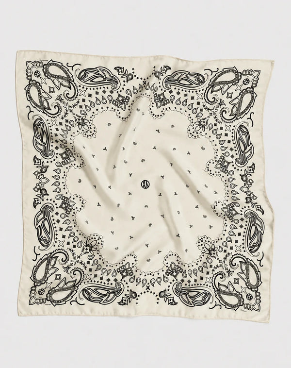 Wool Paisley Scarf 80 cm