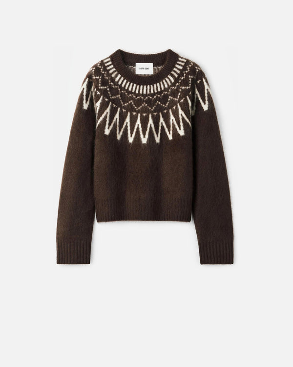 Brushed Fair Isle Crewneck