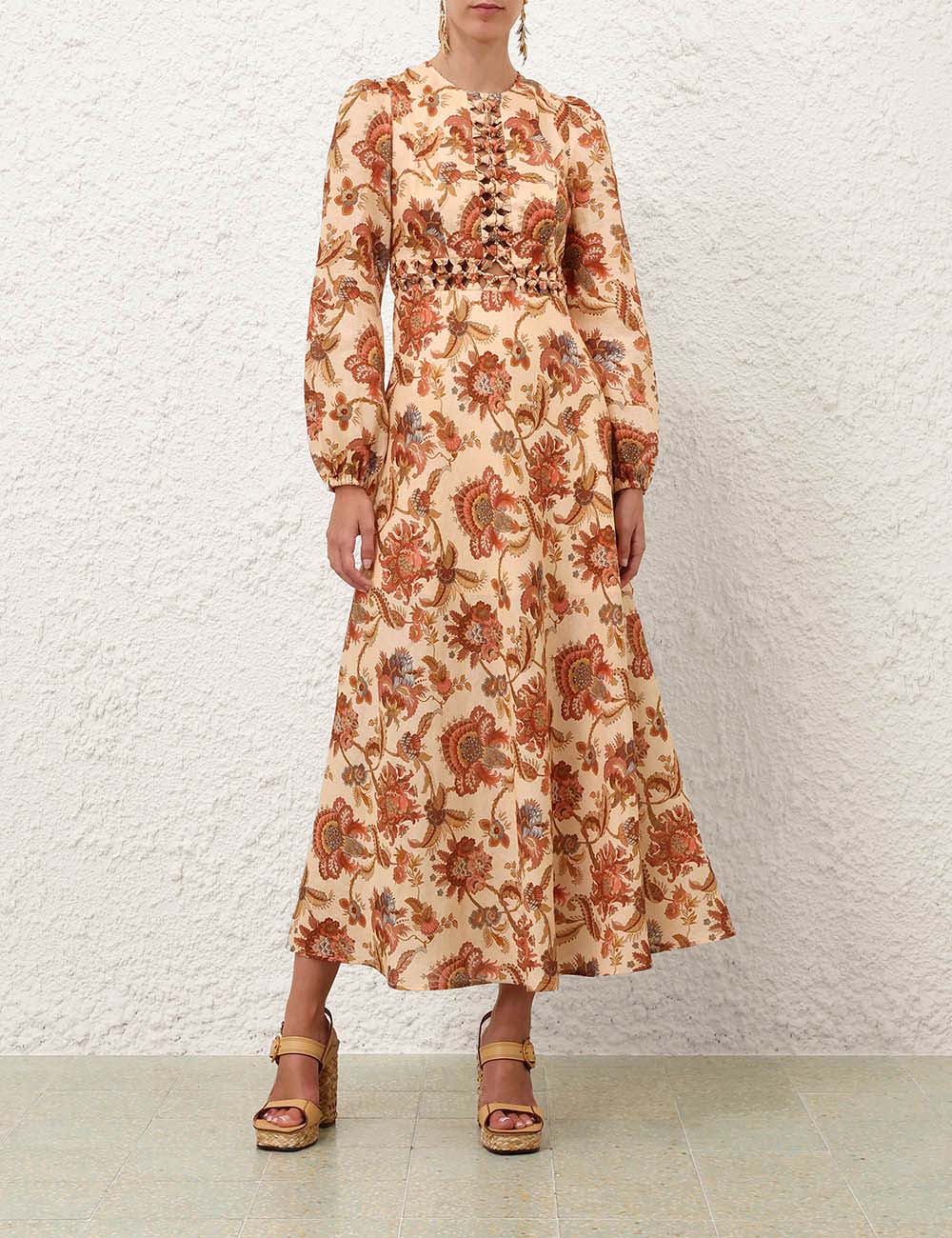 Aster Long Sleeve Midi Dress