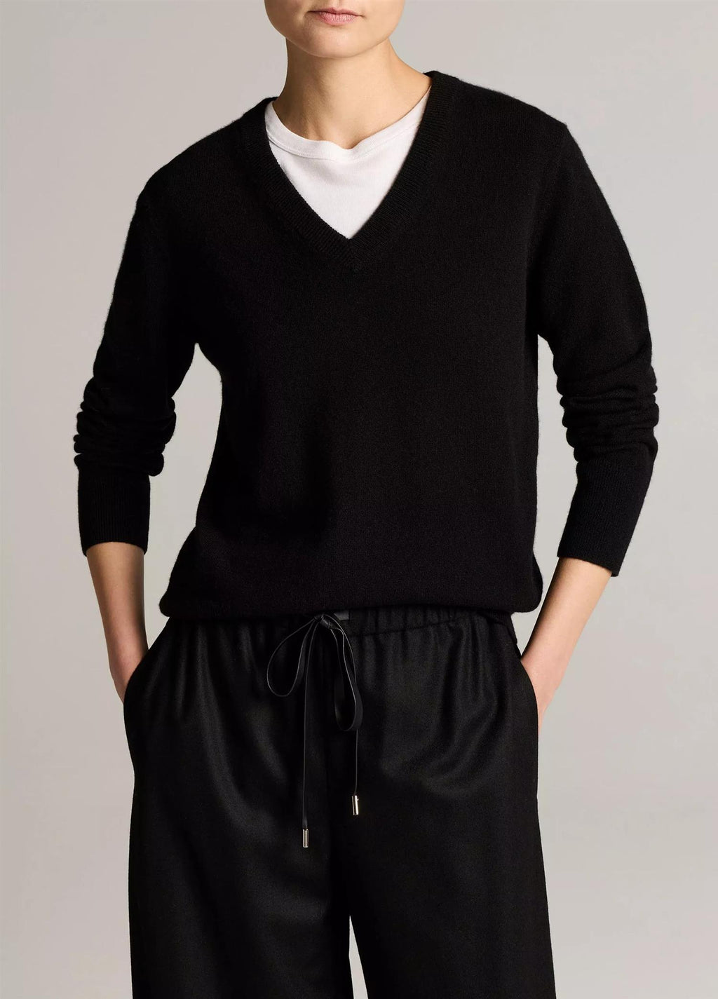 Cashmere Casual V-Neck Sweater