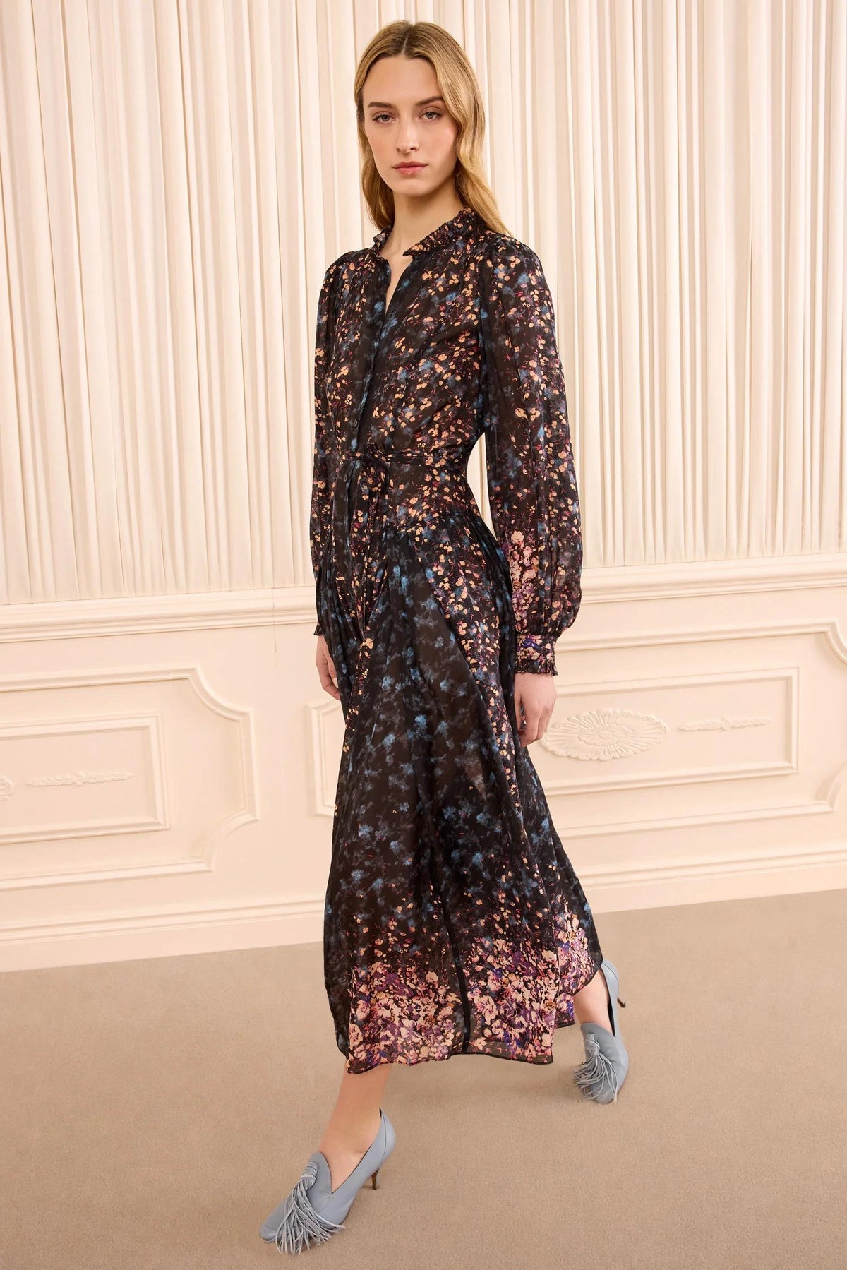 Tessa LS Silk Dress