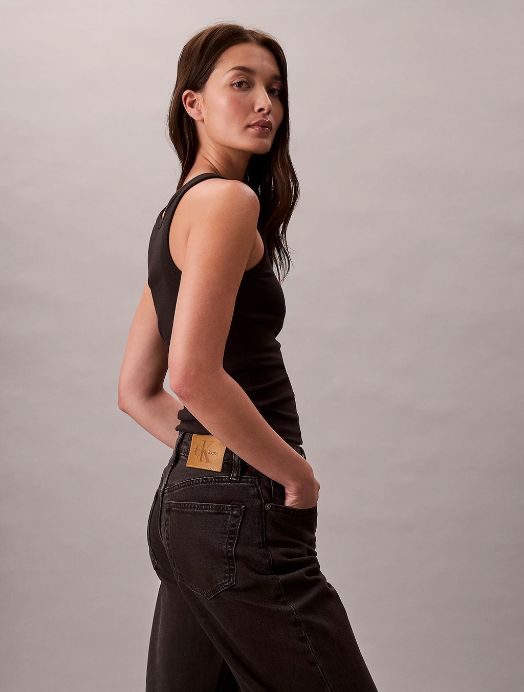 HIGH RISE STRAIGHT CK ESSENTIAL JEANS