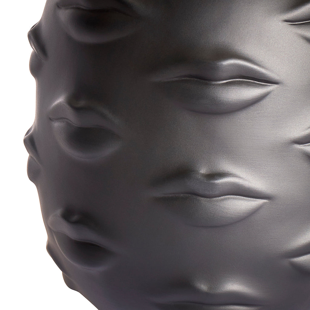 Gala Round Vase - Black Porcelain Interiør/Livsstil