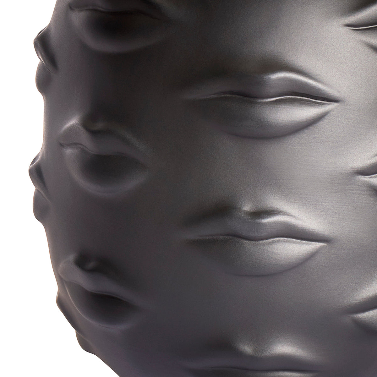 Gala Round Vase - Black Porcelain Interiør/Livsstil