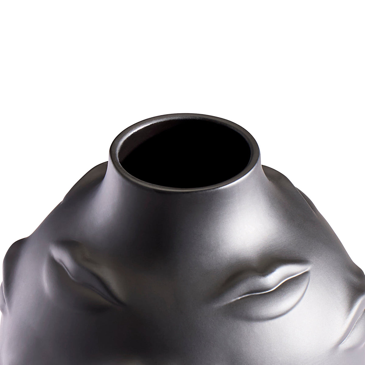Gala Round Vase - Black Porcelain Interiør/Livsstil