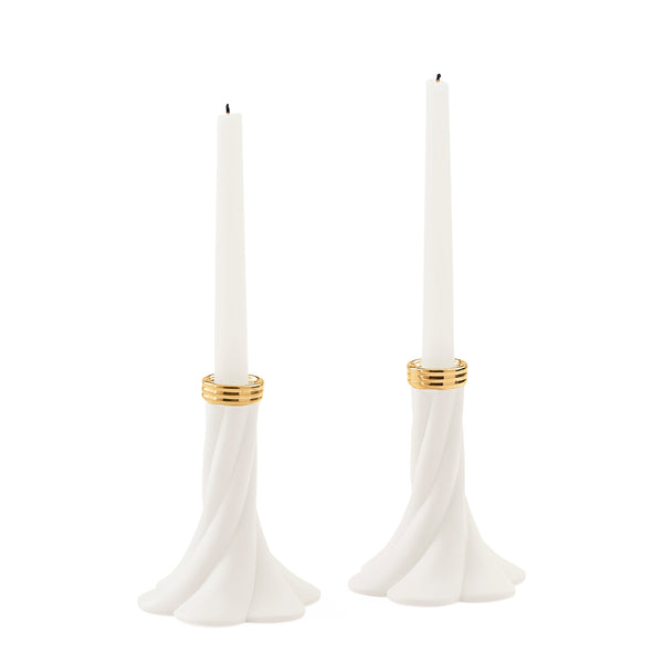 Geneva Short Candle Holders Set of 2