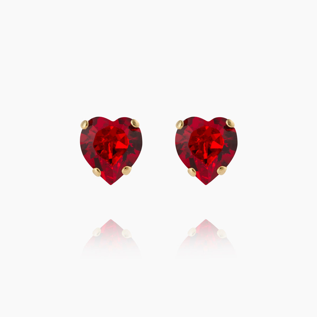 HEART EARRINGS GOLD Ørepynt