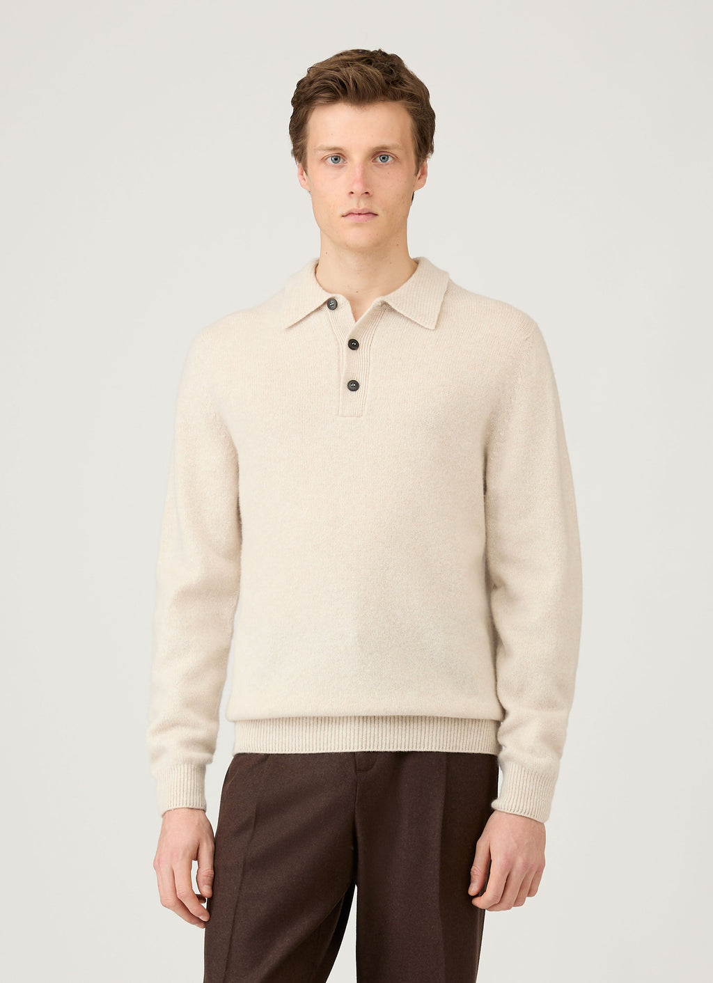Lambswool Polo Genser